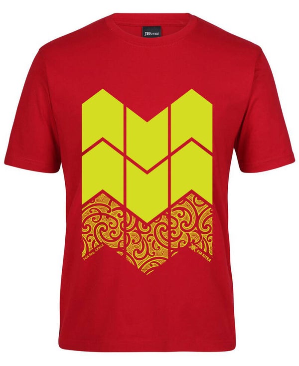 Kia Kitea Forestry Tee - Cotton - Whero/Red