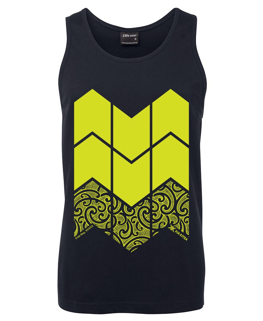 Kia Kitea Forestry Singlet - Cotton - Navy