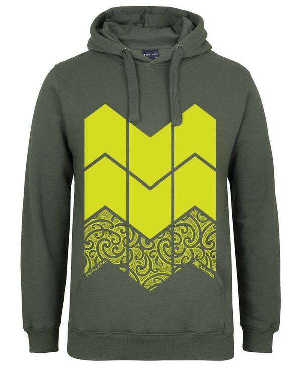 Kia Kitea Forestry Hoodie - Ope Kakariki/Army
