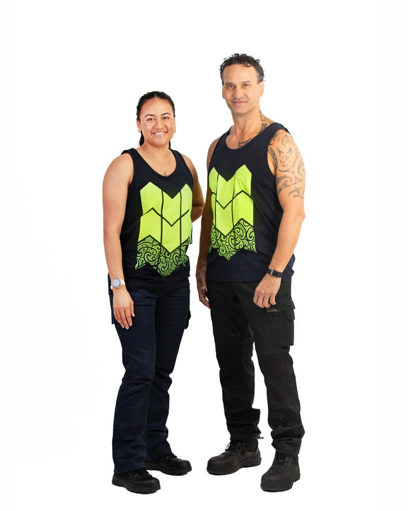 Kia Kitea Forestry Singlet - Cotton - Navy