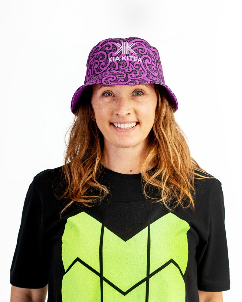 Reversible Bucket Hat - Waiporoporo/Purple