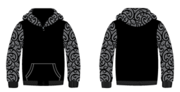 Kia Kitea Fleece Hoodie - Pango/Black