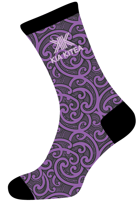 Socks - Waiporoporo/Purple