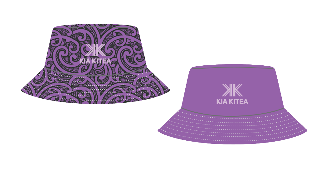 Reversible Bucket Hat - Waiporoporo/Purple