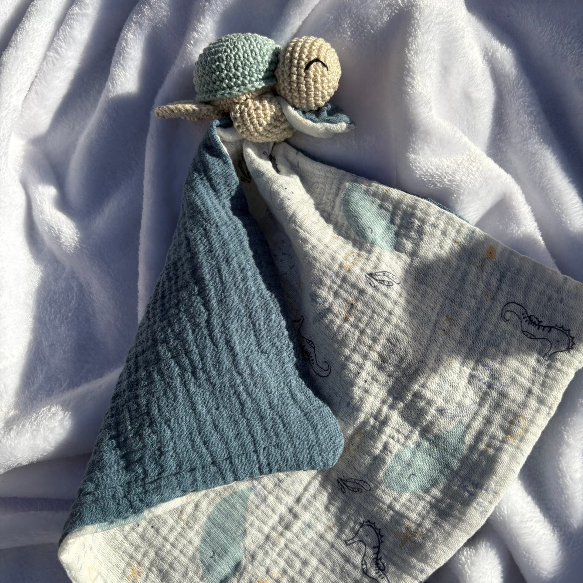 Doudou lange tortue personnalisable