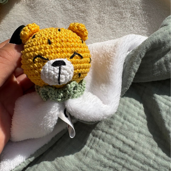 Doudou lange léopard personnalisable