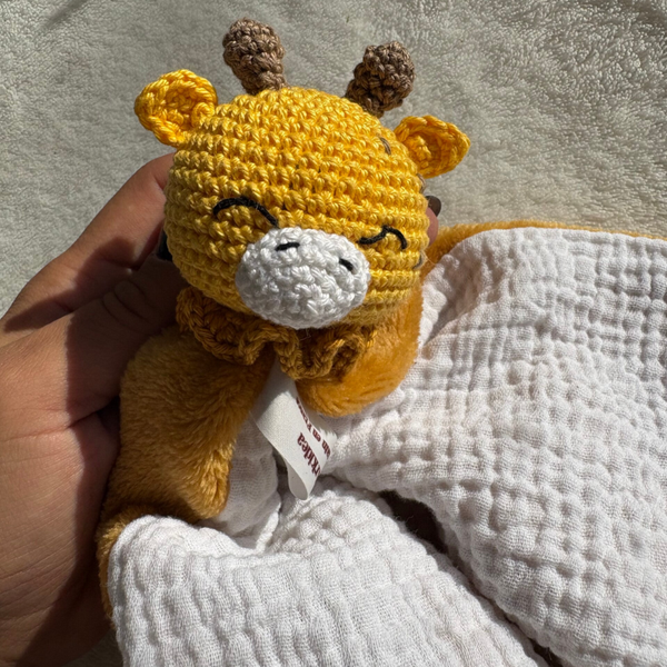 Doudou lange girafe personnalisable