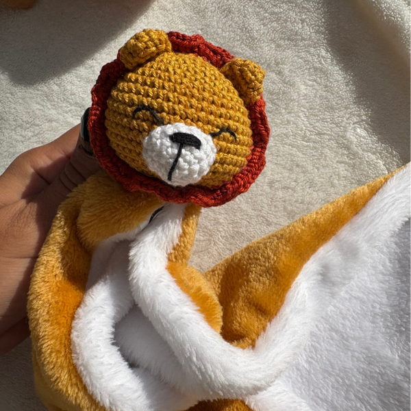 Doudou lange lion personnalisable