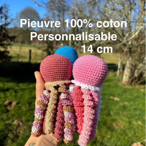 Petite Pieuvre coton fin - 12/14cm