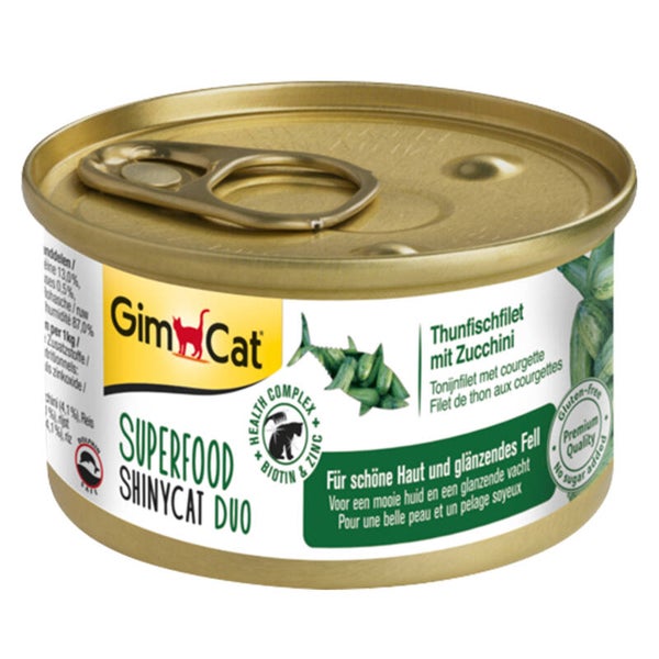 Shinycat superfood duo - tonijnfilet met courgette