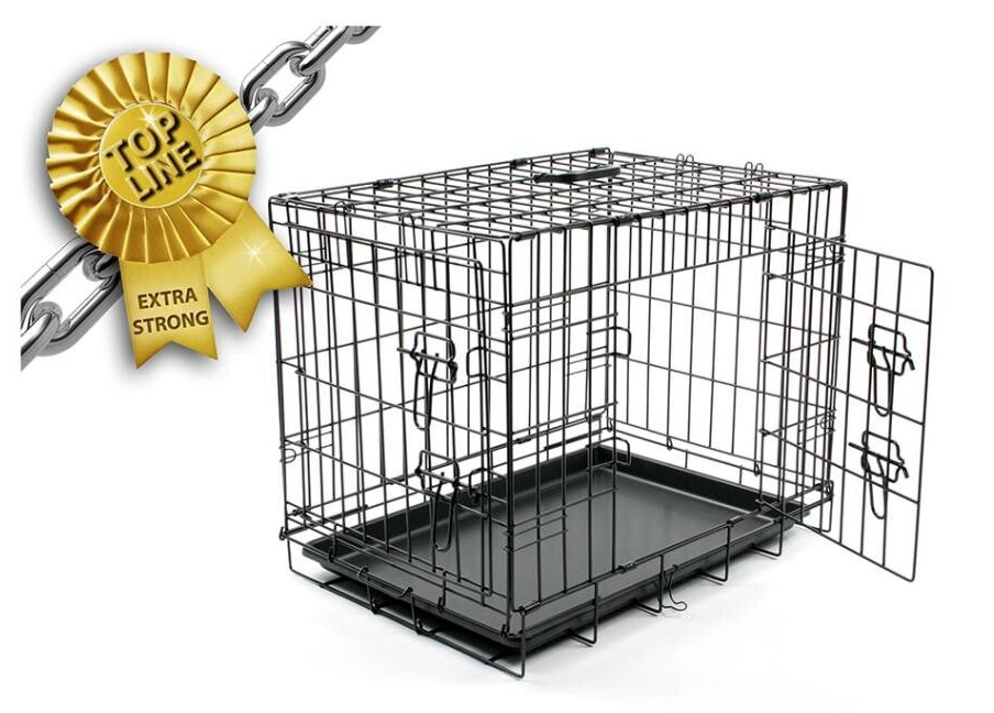 Draadkooi Topline 2 deuren - Zwart