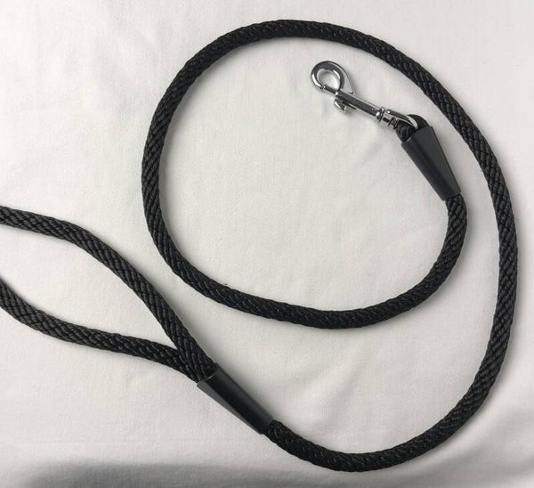 Gevlochten nylon lijn - zwart