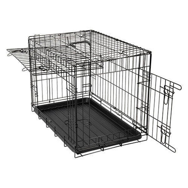 Draadkooi met schuifdeur - Zwart XXL