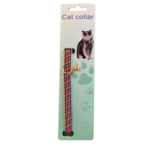 Kattenhalsband elastisch multicolor