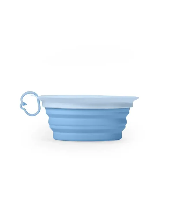 Opvouwbaar voer- en drinkbakje - Blauw