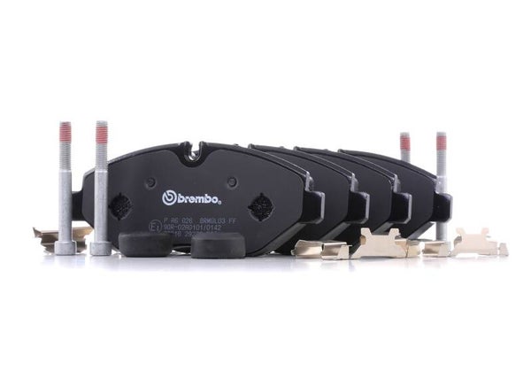 Plaquettes de frein BREMBO Prime P A6 026 pour IVECO Daily Axe avant, prêt pour l’alerte d’usure