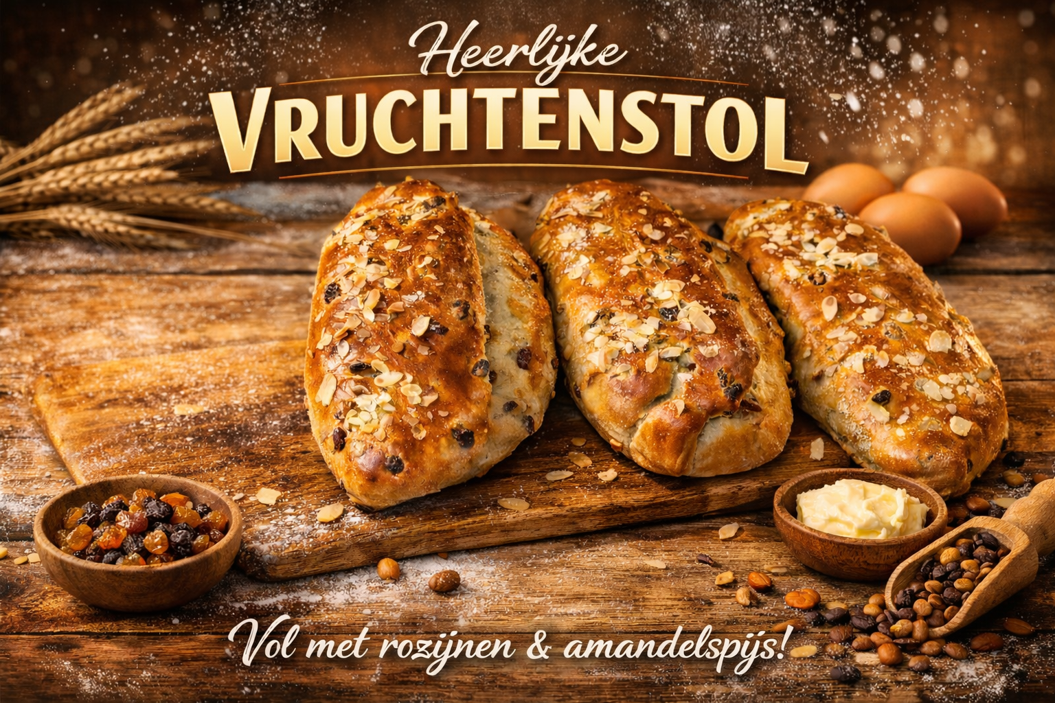 Ambachtelijke kerststol of paasstol