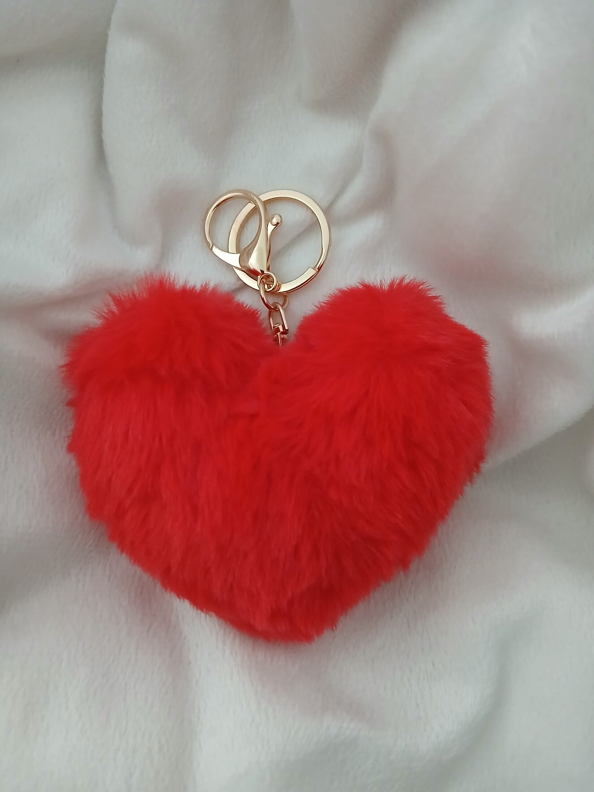 Porte- clés coeur rouge
