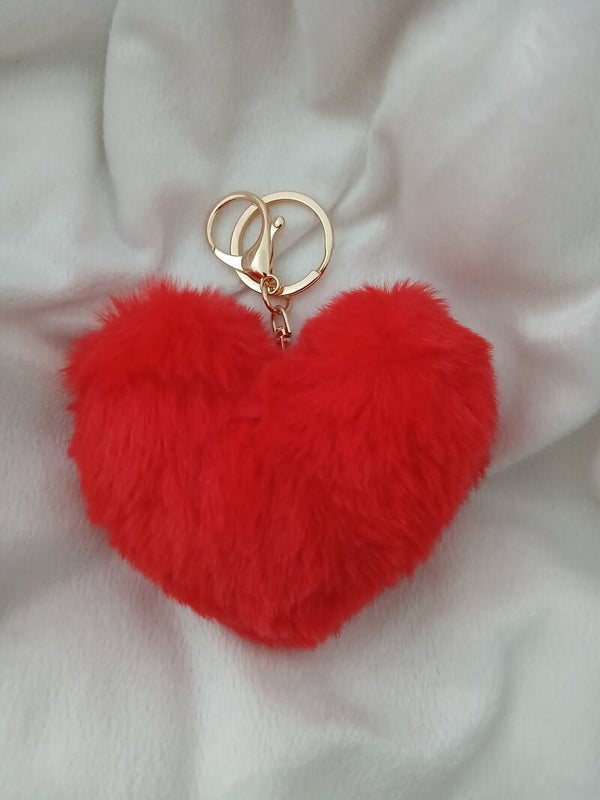 Porte- clés coeur rouge