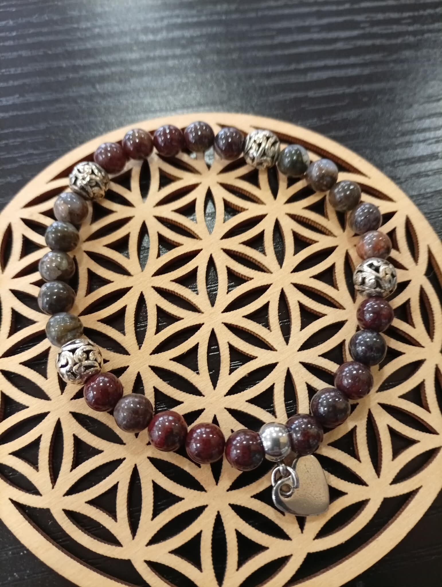 🌈 Bracelet Jaspe Arc-en-Ciel & Liberté — l’alliance qui réveille ton feu intérieur