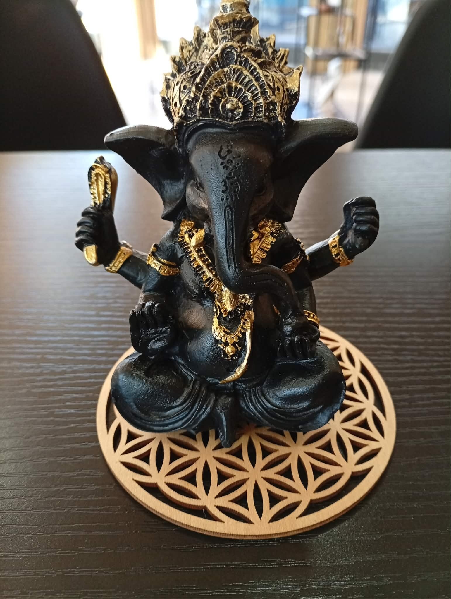 🐘 Statue Ganesh  Noir – Protection, sagesse et puissance intérieure 🐘
