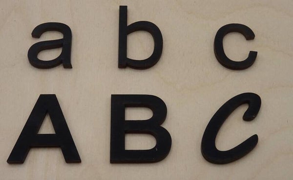 Houten letters en cijfers berkentriplex