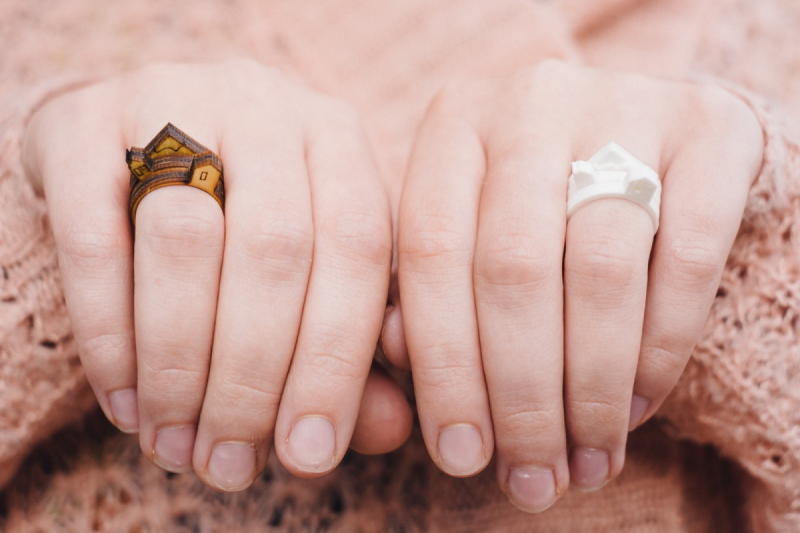 set lasergesneden ringen 