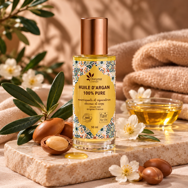 HUILE D'ARGAN BIO 100% PURE BIO cheveux et corps