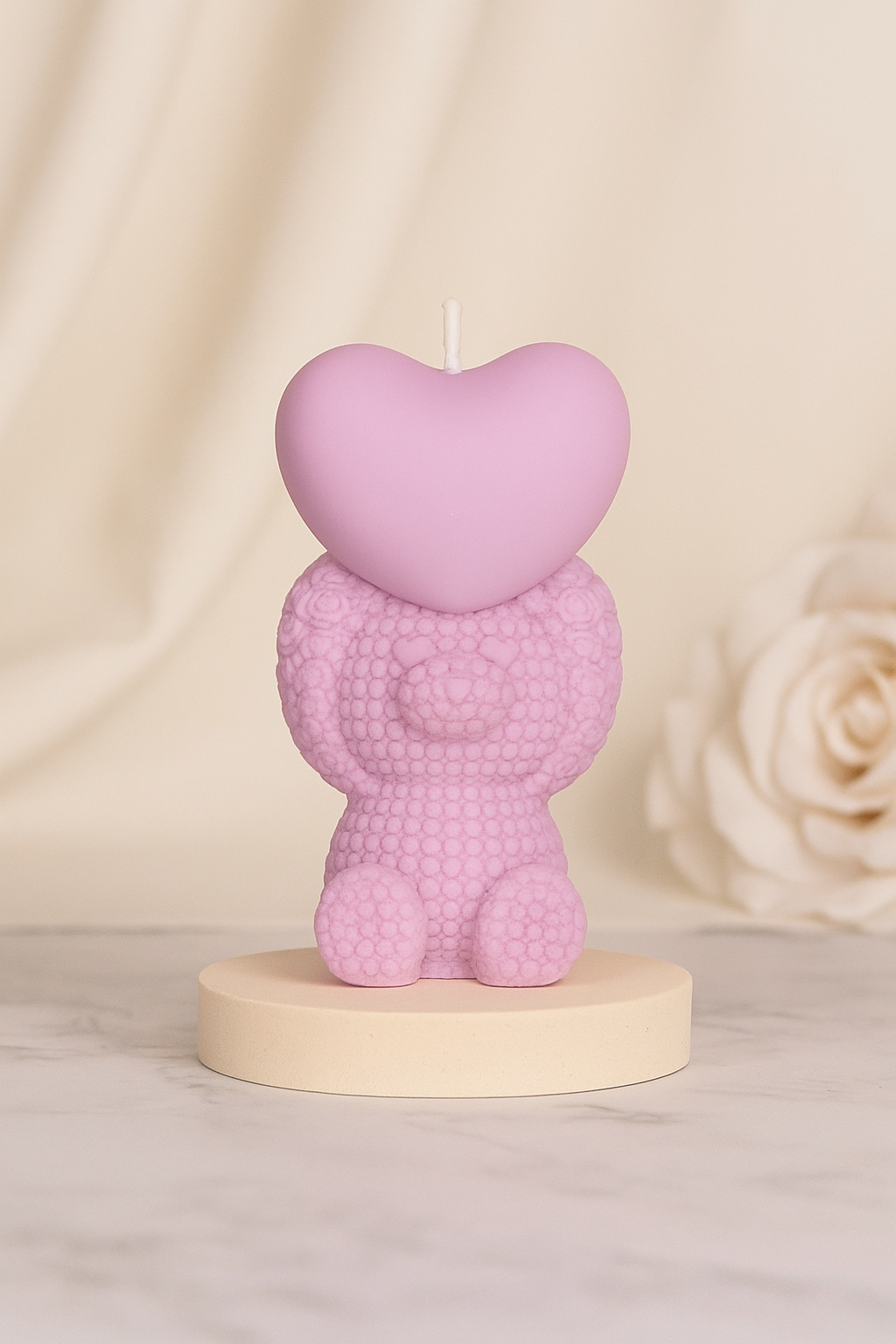 Heartbear Candle
