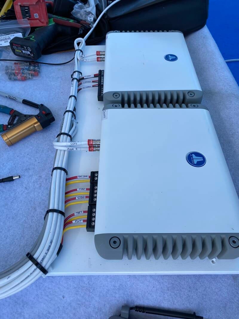 Amplifiers installation done 