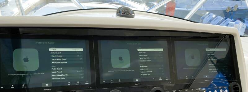 Apple Tv on Garmin Chart-plotter