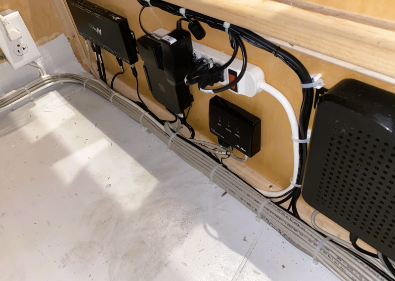 Main system installation of audio and video for Master-room