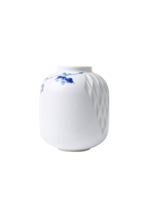 VAAS BLAUW VOUW SMALL - PORSELEIN - HEINEN DELFTS BLAUW