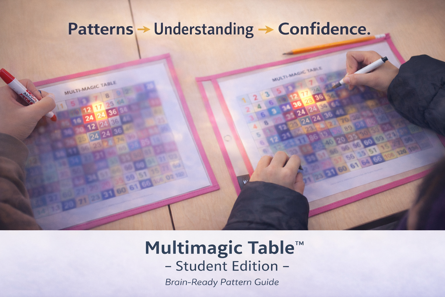Multimagic Table™ Student Edition Brain-Ready Pattern Guide (8.5 x 10)