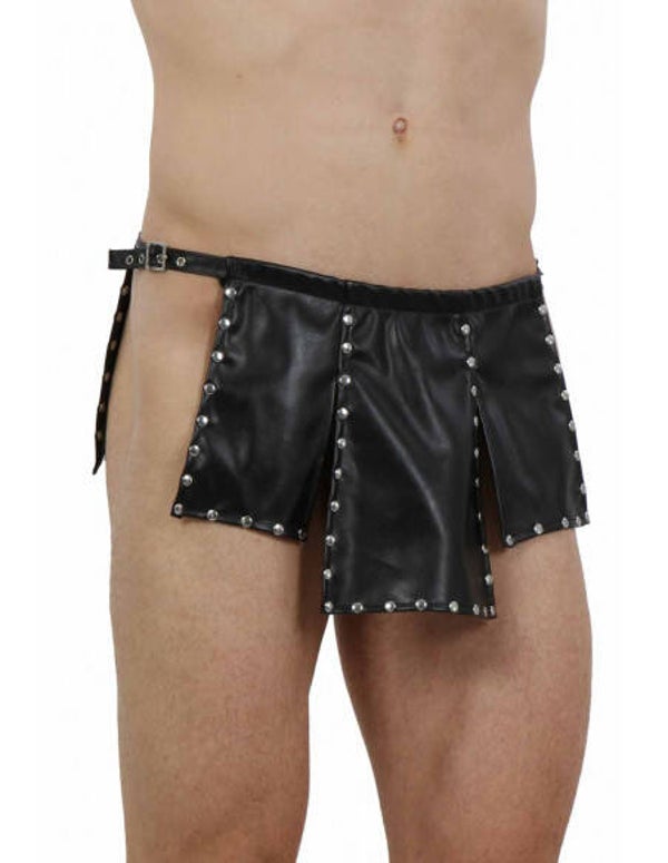Gladiator Lederlook Rok met Lendendoek.