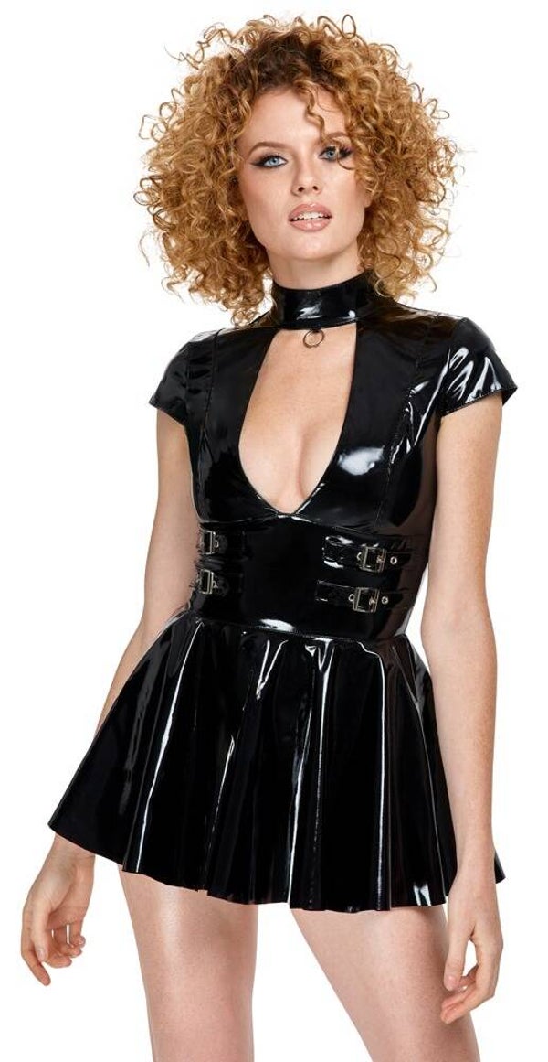 Vinyl Mini Jurk