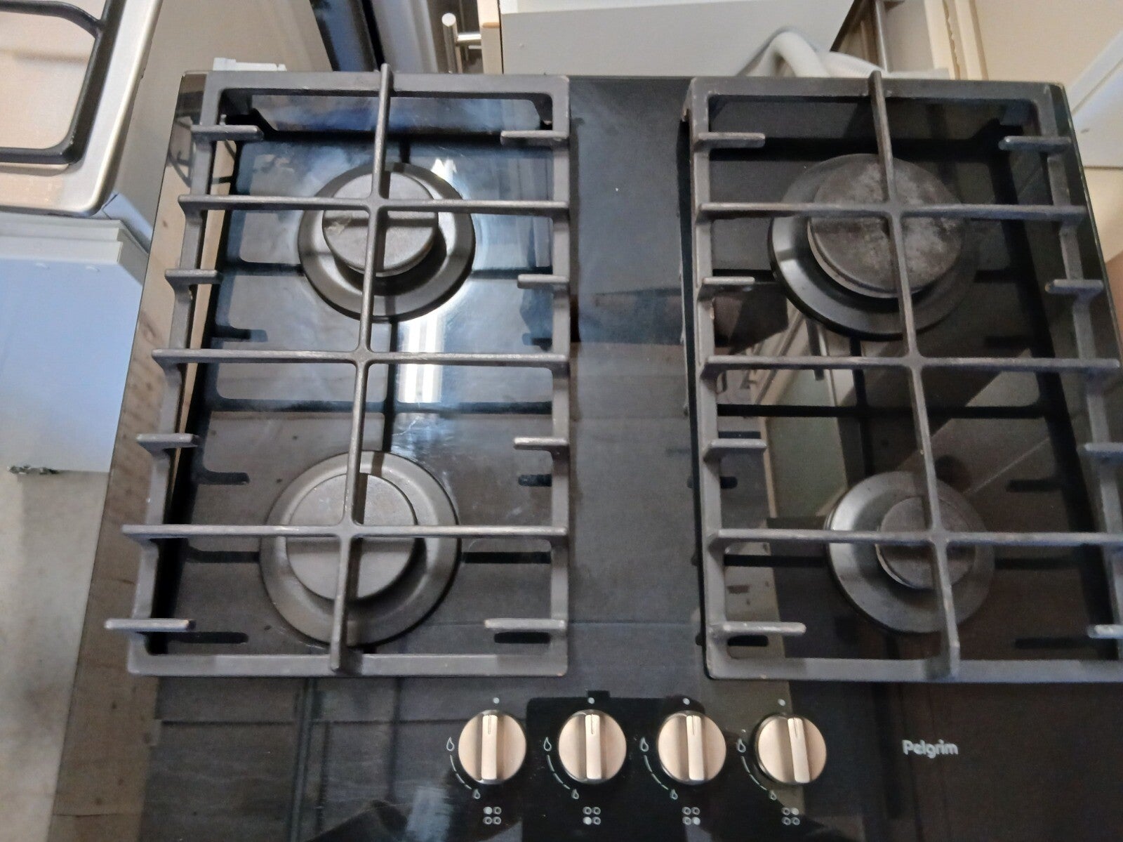Pelgrim inbouw gaskookplaat – gas op glas