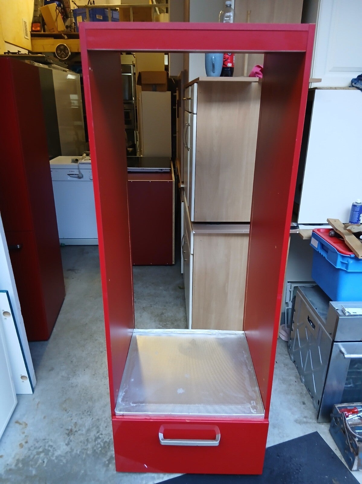 Kast met lade voor deur-op-deur koelkast en laden kast
