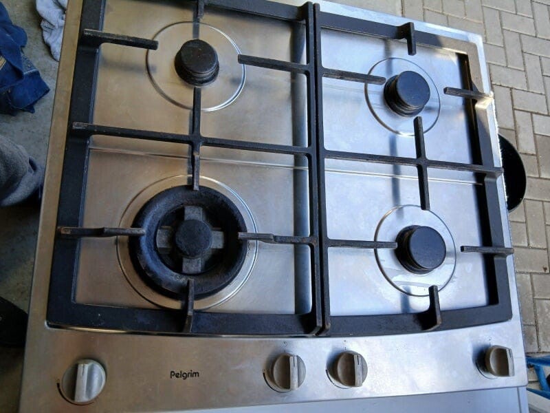 Pelgrim inbouw gaskookplaat RVS – 4 pits