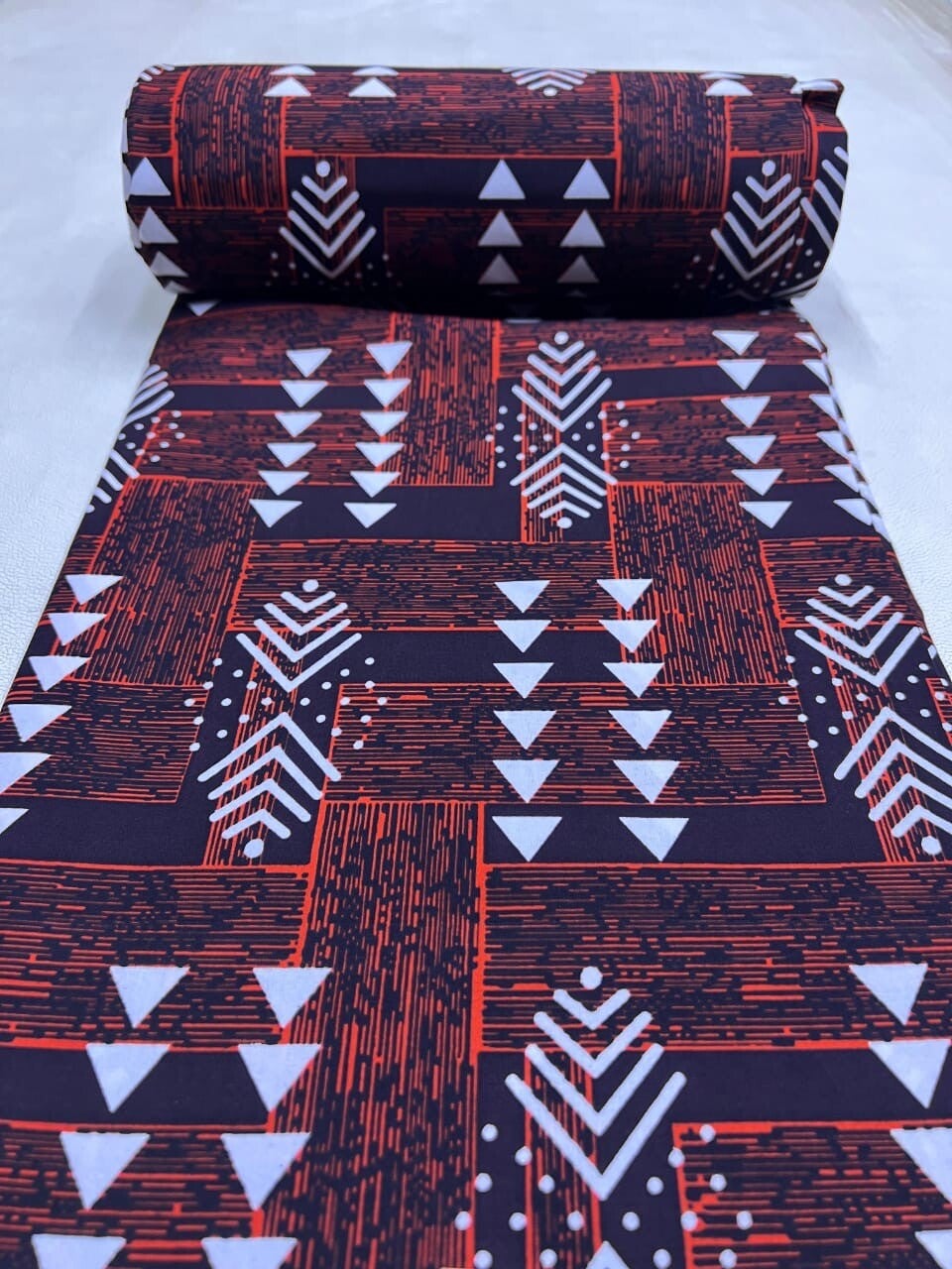 Brown Ankara Fabric