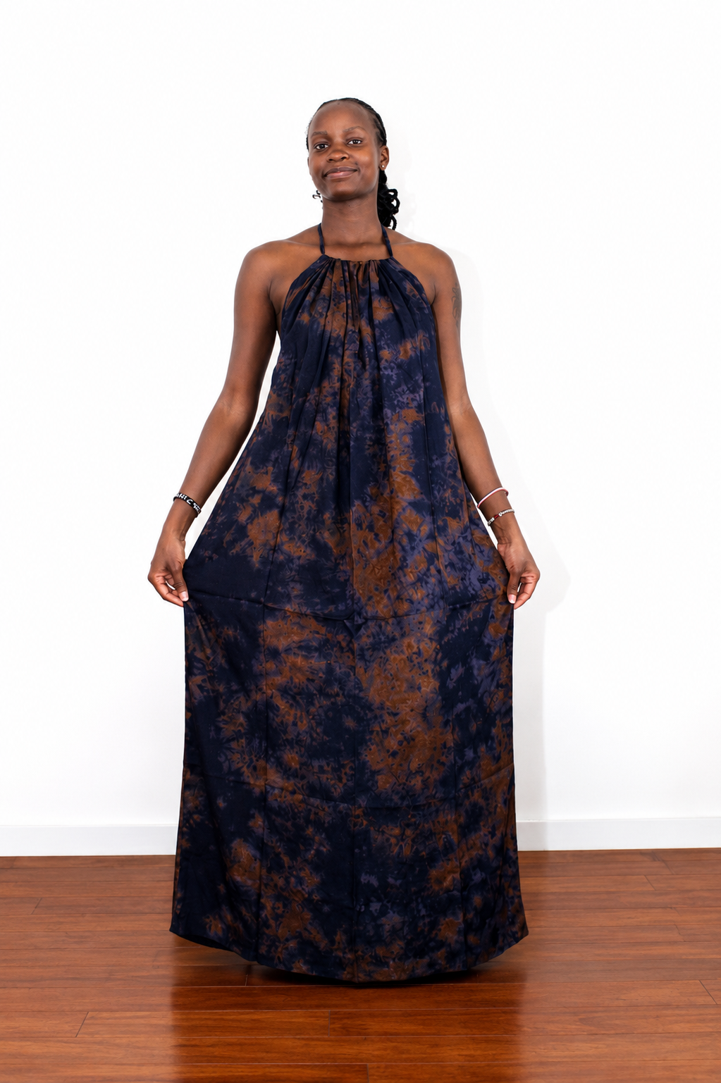 Dark Blue backless Dera