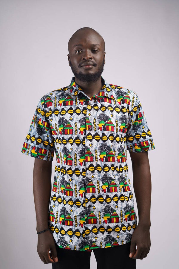 Regea stlyle Men Ankara shirt