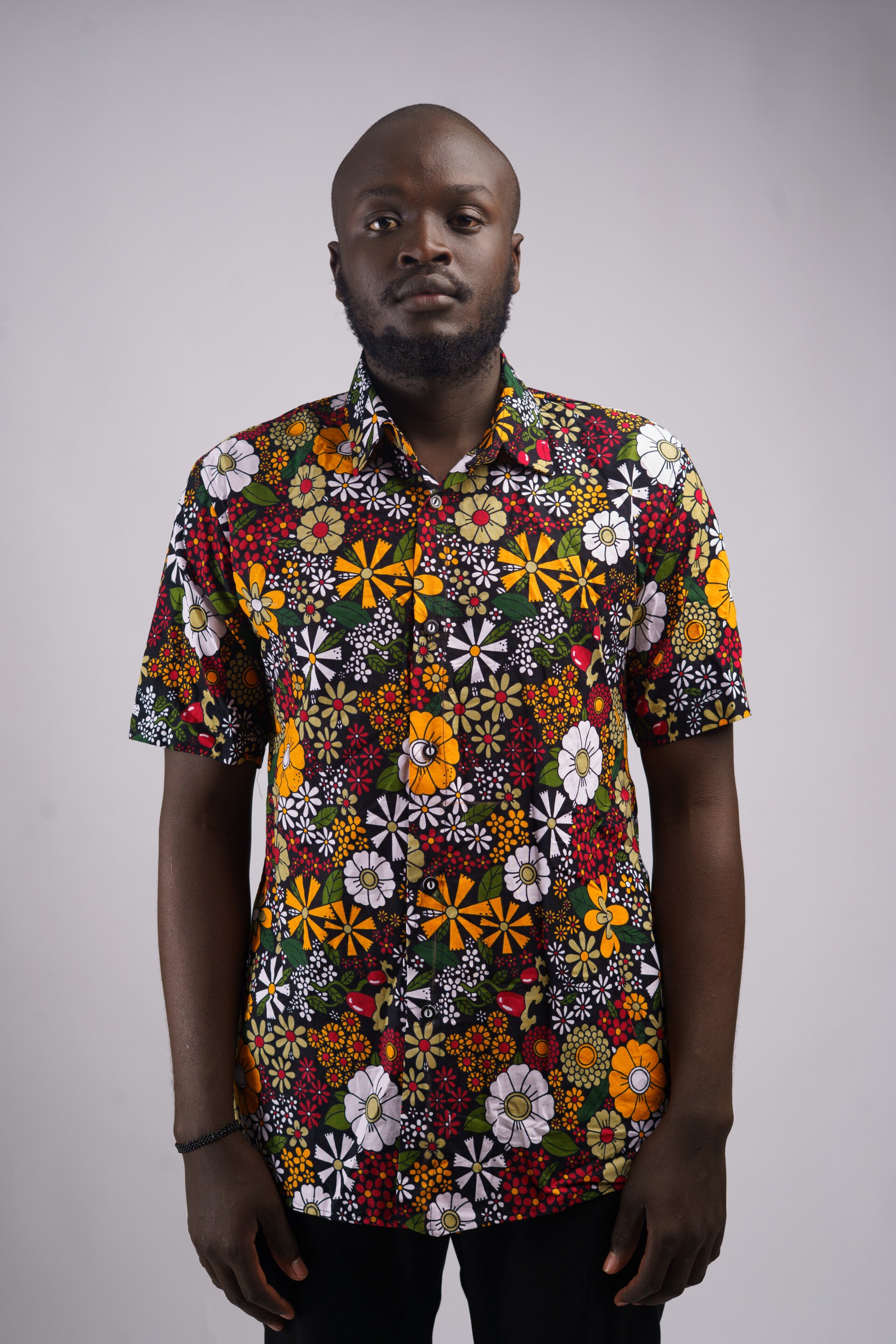 Colourful men ankara shirt