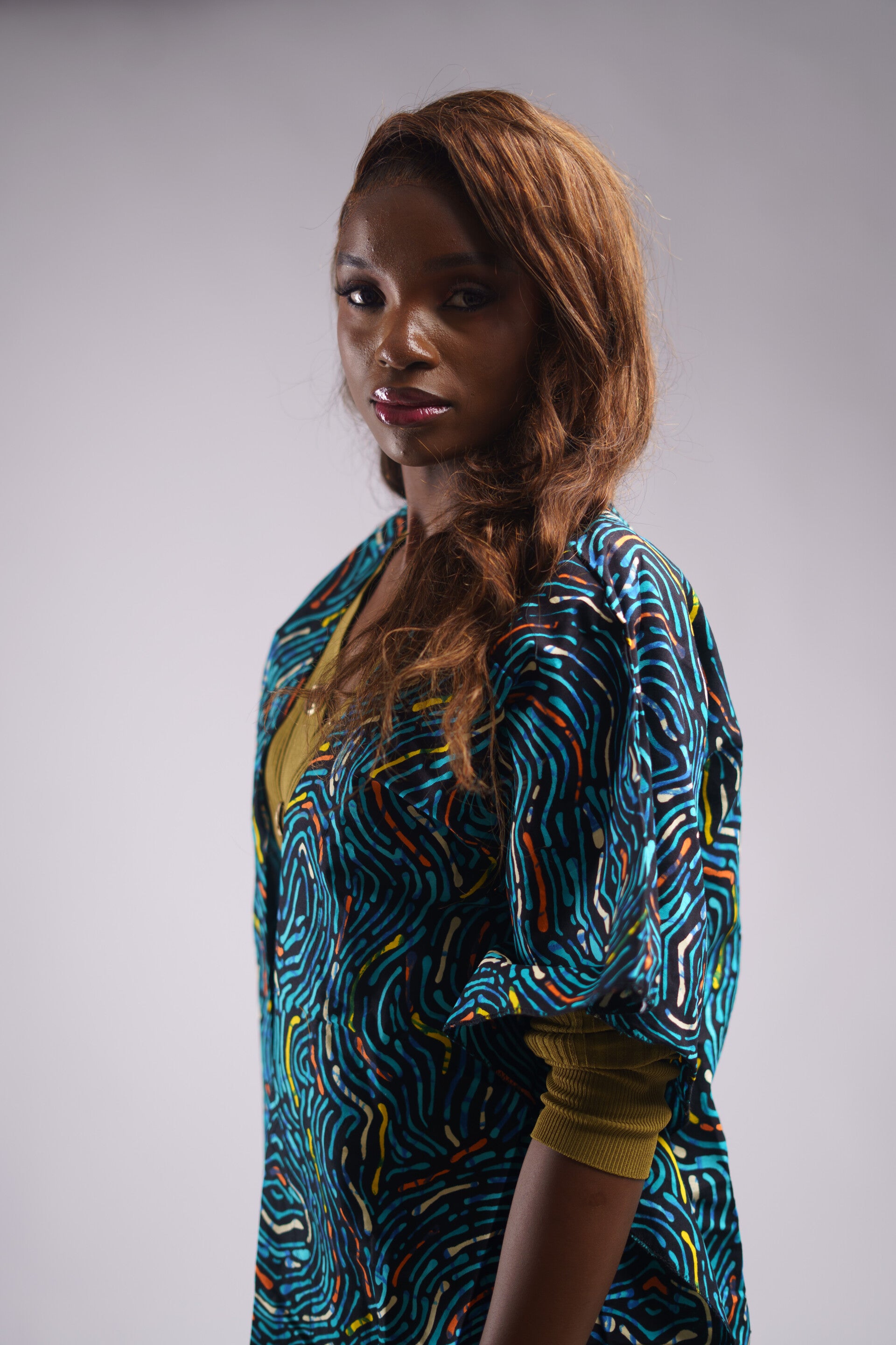 Tawquise and colors Poncho