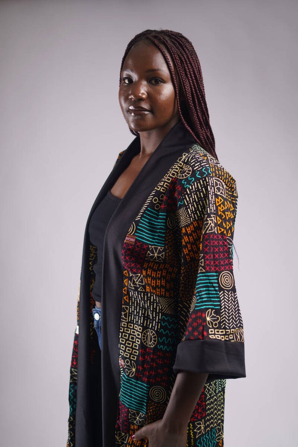 Ankara Pattern kimono