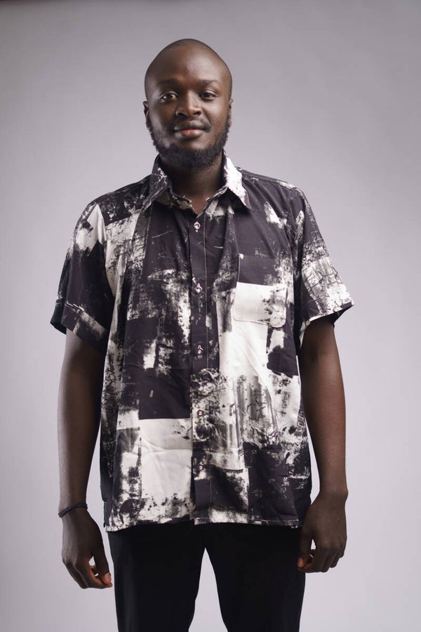 White and black  Men shirt