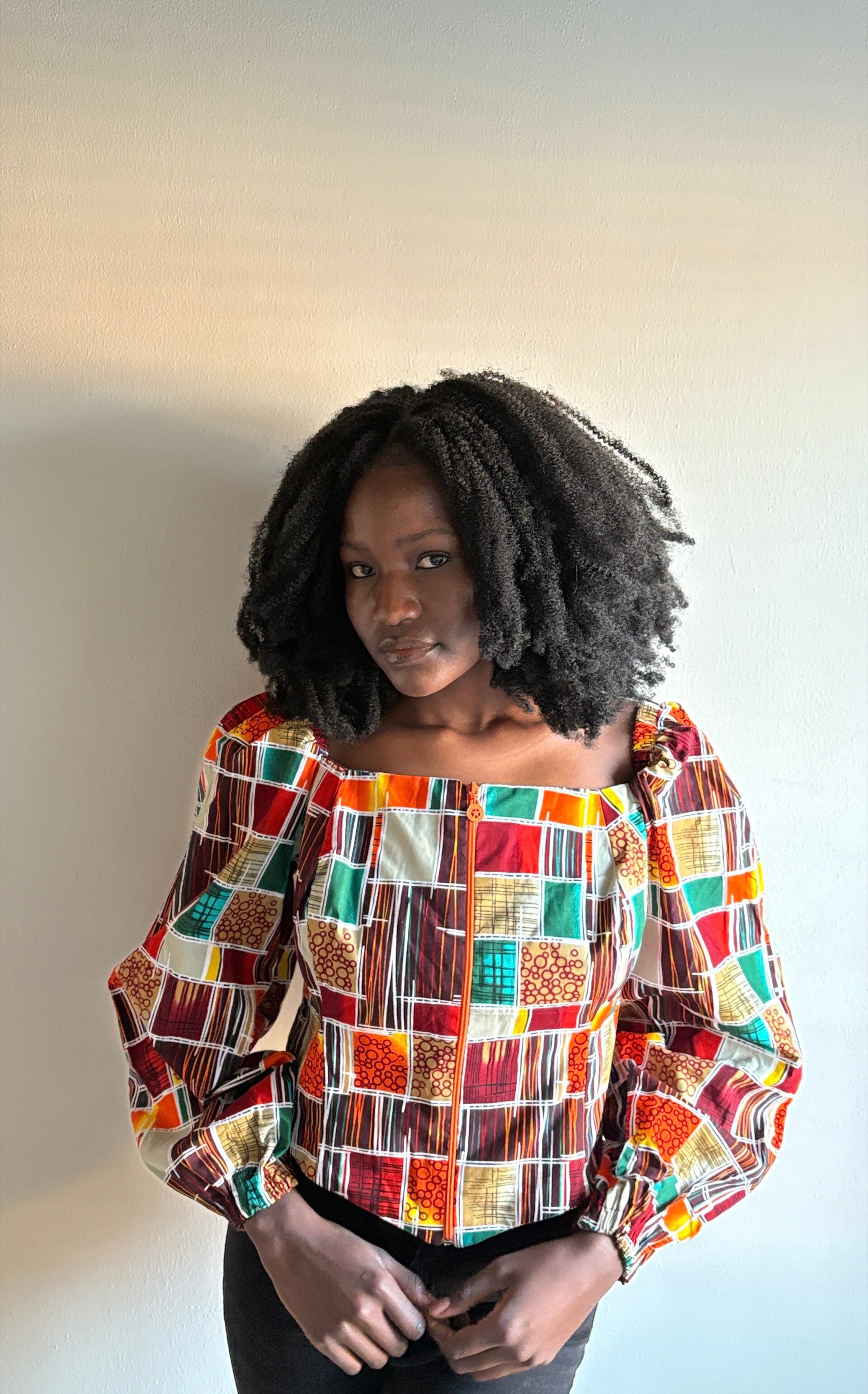 colourful ankara corset