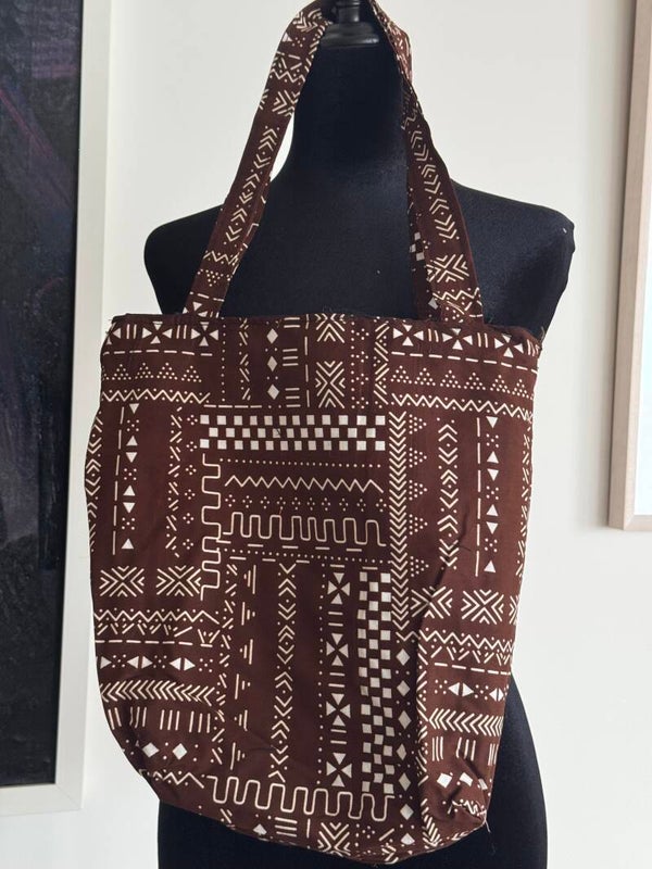 Brown Ankara Totebag
