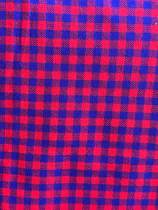 Pink & blue Maasai shuka