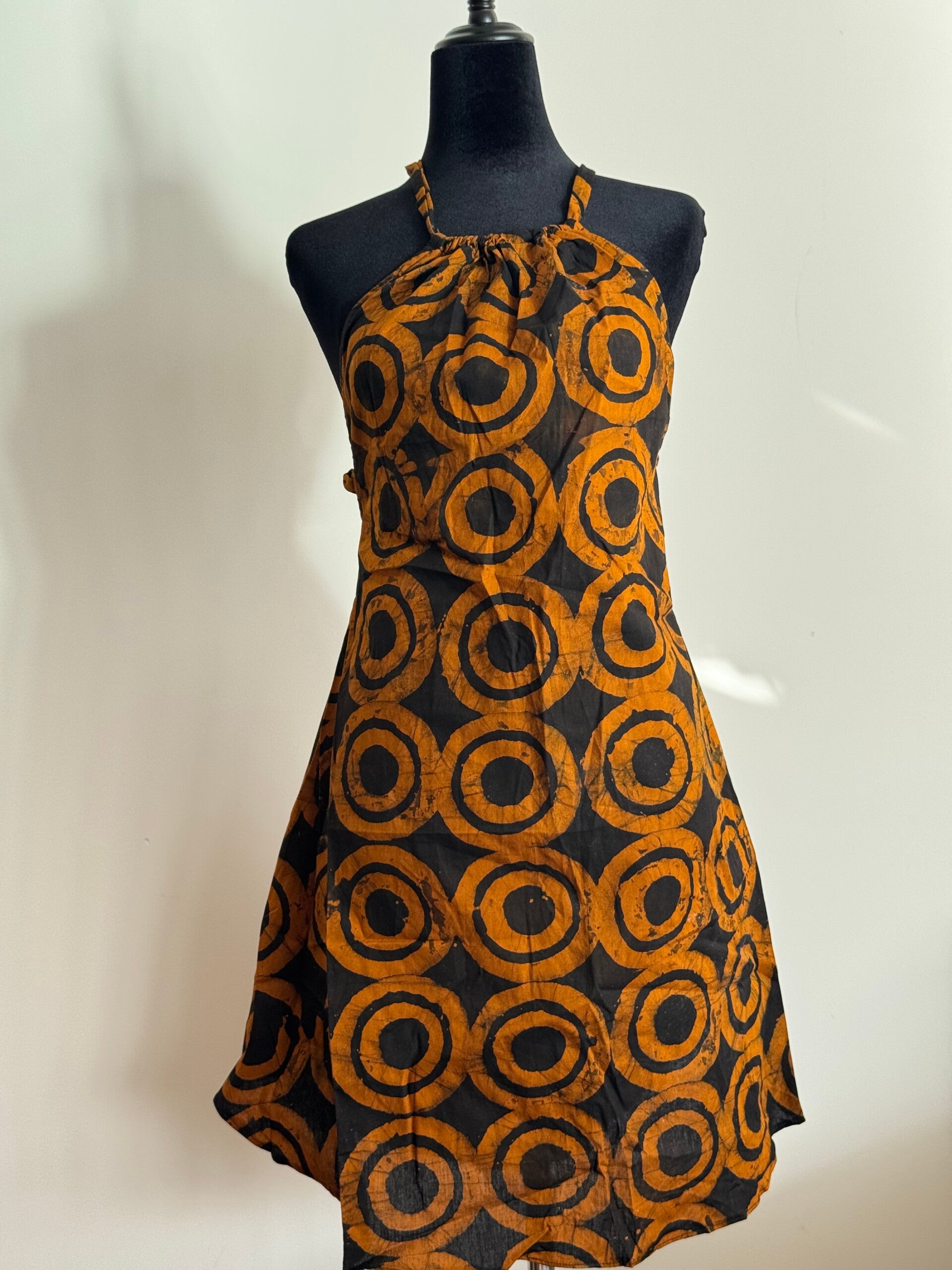 Short Backless Batik dress